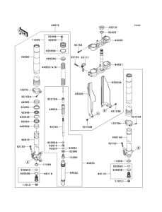 KX125 Front fork(1 / 2)(m6f)