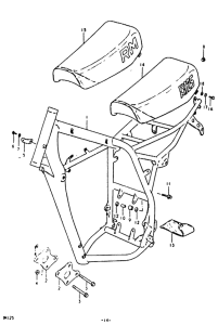 RM125 Frame - seat