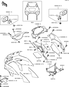 ZX600 Cowling(1 / 2)(zx600-e5)