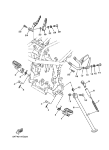 XG250 ｽﾀﾝﾄﾞ & ﾌｰﾄﾚｽﾄ