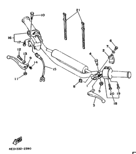 DT80LC Handle switch. lever