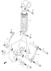 SV1000 Втулки заднего рычага