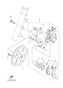 XC125E Передний суппорт
