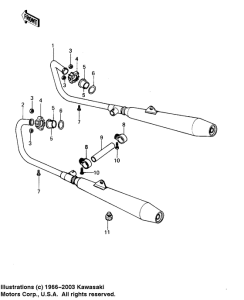 KZ400 Глушитель