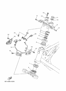 YBR250 Управление