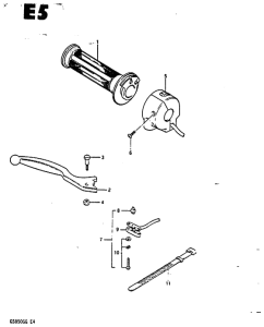GS850 Right handle switch