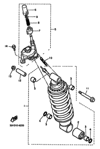 FJ1100 Задняя подвеска
