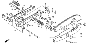C50 Rear fork / chain case