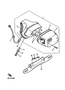 XV1100 Taillight unit ass`y