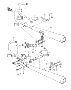 KZ650 Глушитель