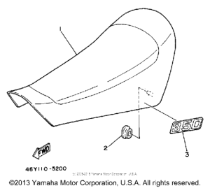 TY350S Сиденье