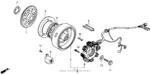 NX125 Alternator 89-90