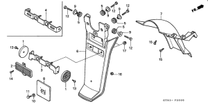 PK50 Заднее крыло