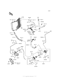 ZX1400 Патрубки охлаждения
