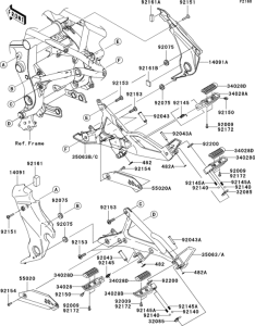 ER650 Подножки