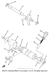 MX80H Shift cam - fork