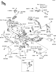 EX650 Рама ,крепежные детали