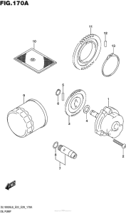 DL1000 (ABS) Масляный насос