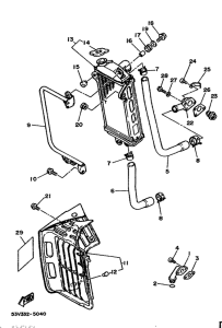 DT80LC Radiator. hose