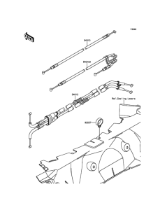ZX1400 Тросы управления
