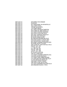 GSF1200S (ABS) Color chart