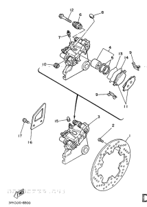 DT125 Задний суппорт