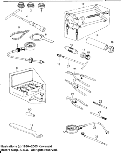 KZ650 Special service tools "a"