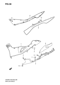 AN400 (ABS) Side leg shield