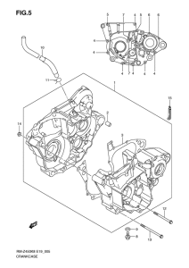 RM-Z450 Картер двигателя
