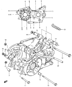 RM465 Картер двигателя