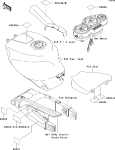 ZX750 Лейбл предостережения