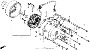 NT650 Крышка картера левая