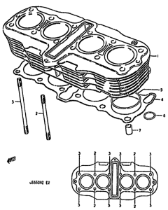 GS550 Цилиндр
