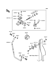 KX125 Главный тормозной цилиндр