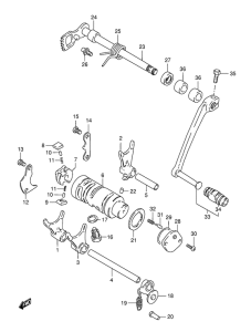 TS125 Переключение передач