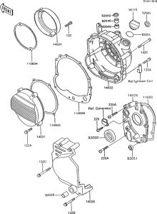 ZX600 Крышки двигателя