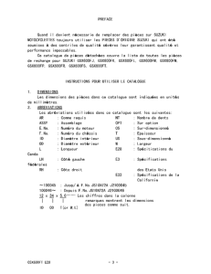 GSX600 Catalog preface