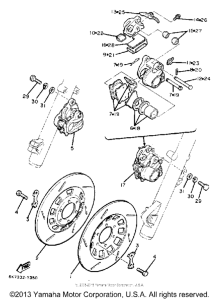 XJ1100 Передний суппорт