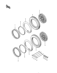 KZ400 Колеса,покрышки