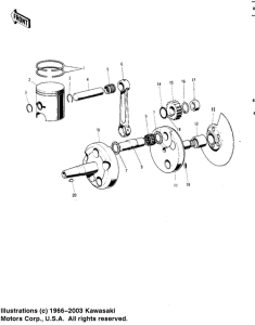  Crankshaft / piston / rotary valve