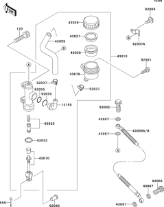 ZG1000 Задний торм цилиндр