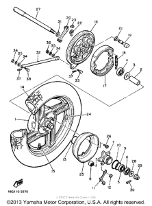 XJ650LJ Переднее колесо