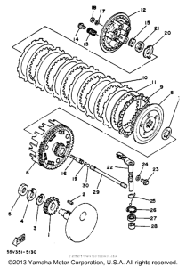 XT350B Сцепление