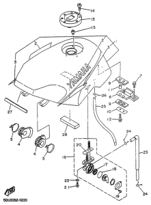TZR50 Топливный бак