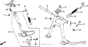CB900 Подножка