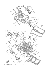 TDM900A Головка цилиндров