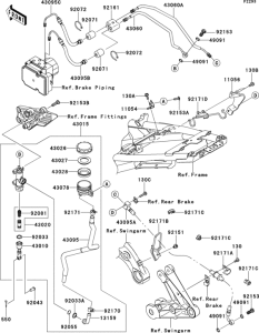 ZG1400 Задний торм цилиндр