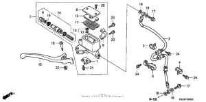 NSS250S Передний главный тормозной цилиндр