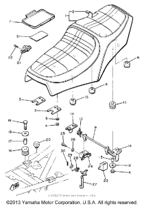 XS400G Сиденье