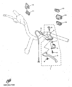 YN50R Handle switch. lever